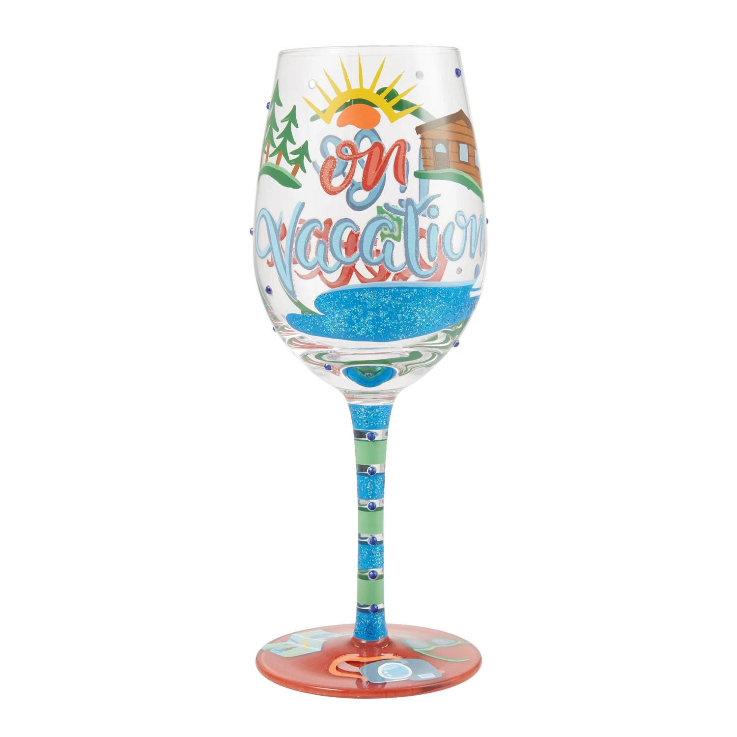 Enesco Gift Life On Vacation Wine Glass(Life On Vacation Wine Glass) 3 Enesco Gift Life On Vacation Wine Glass(Life On Vacation Wine Glass) - Image 3
