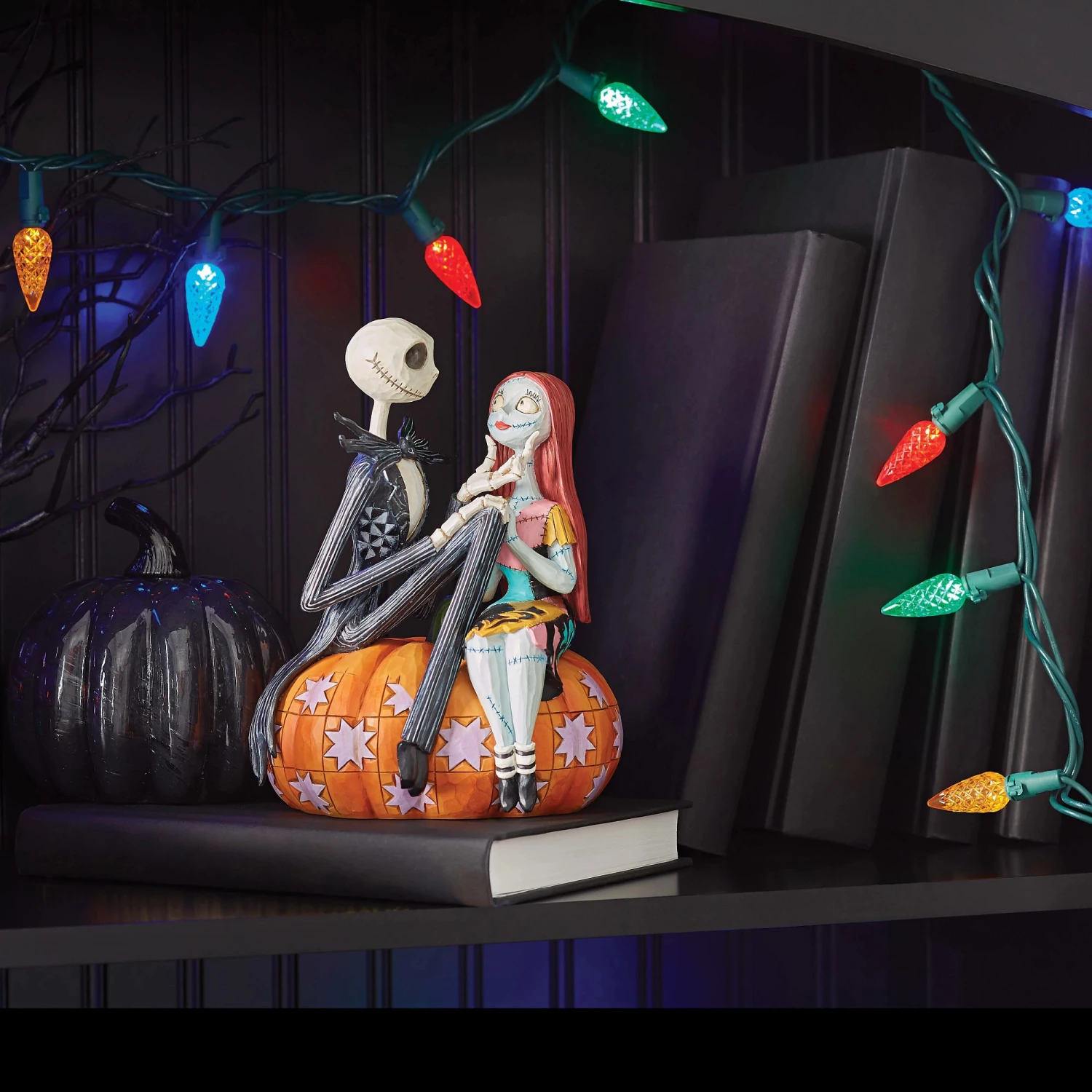 Enesco Gift Jack & Sally On Pumpkin(Jack Sally On Pumpkin) 2 Enesco Gift Jack & Sally On Pumpkin(Jack Sally On Pumpkin) - Image 2