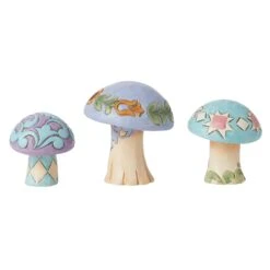 Enesco Gift Mushrooms Set Of 3 Figurines(Mushrooms Set Of 3 Figurines) -Enesco Gift 6014430 3