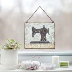 Enesco Gift Vintage Stitch Suncatcher(Vintage Stitch Suncatcher) 5 Enesco Gift Vintage Stitch Suncatcher(Vintage Stitch Suncatcher) -Enesco Gift 6014439 00