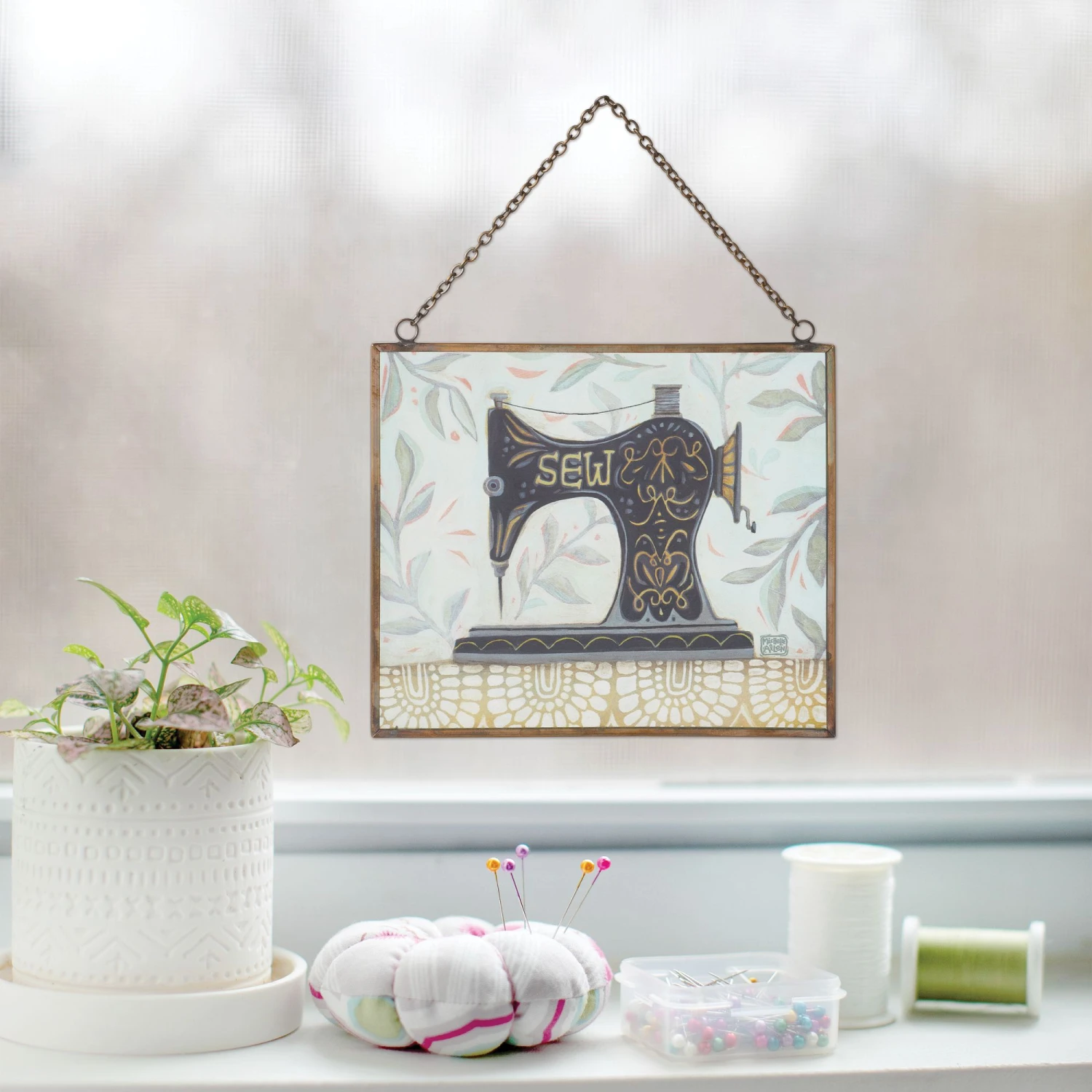 Enesco Gift Vintage Stitch Suncatcher(Vintage Stitch Suncatcher) 3 Enesco Gift Vintage Stitch Suncatcher(Vintage Stitch Suncatcher) - Image 3