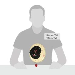 Enesco Gift Moon And Back Wall Clock(Moon And Back Wall Clock) 8 Enesco Gift Moon And Back Wall Clock(Moon And Back Wall Clock) -Enesco Gift 6014460 20