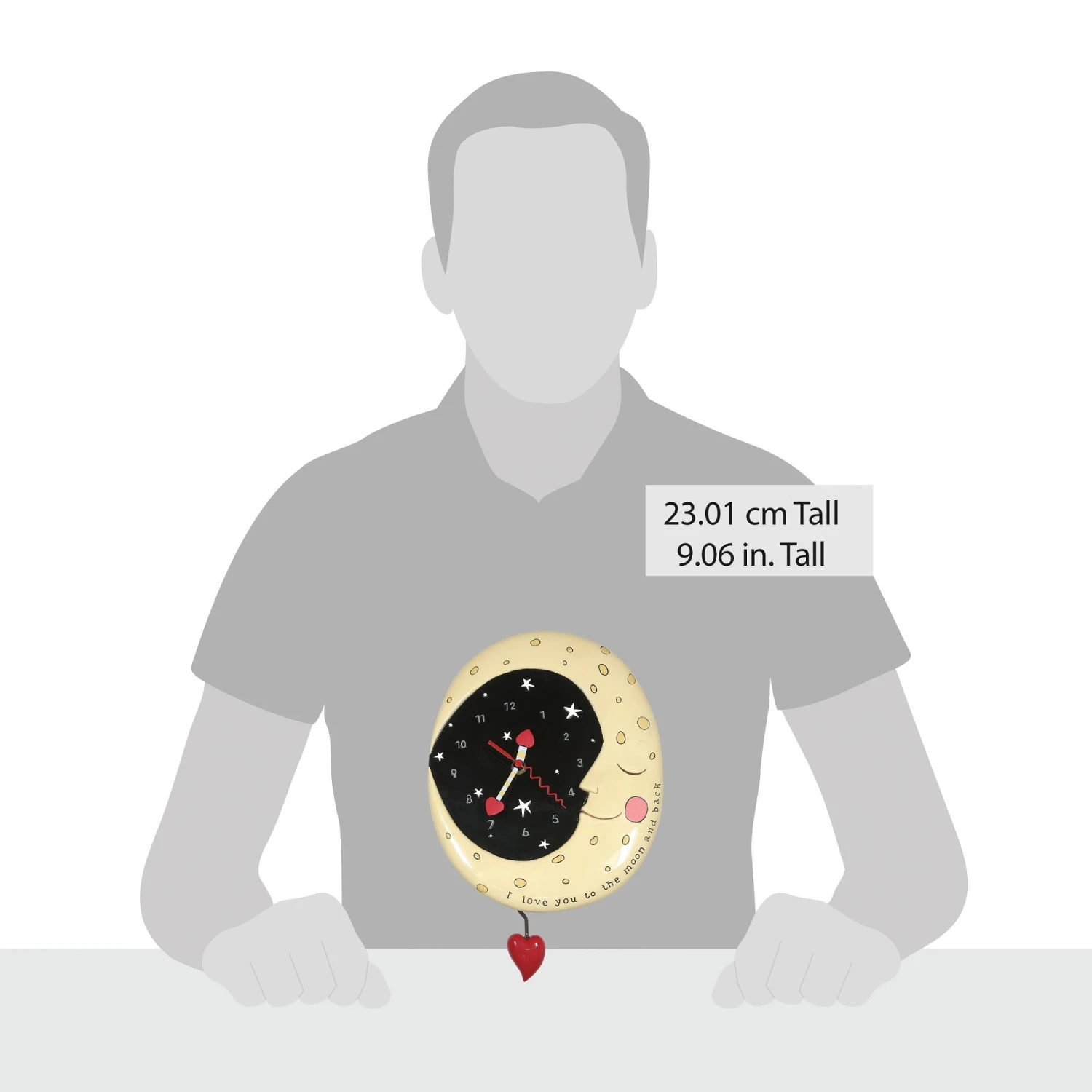 Enesco Gift Moon And Back Wall Clock(Moon And Back Wall Clock) 4 Enesco Gift Moon And Back Wall Clock(Moon And Back Wall Clock) - Image 4