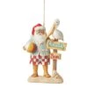 Enesco Gift Santa With Sign Ornament(Santa With Sign Ornament)