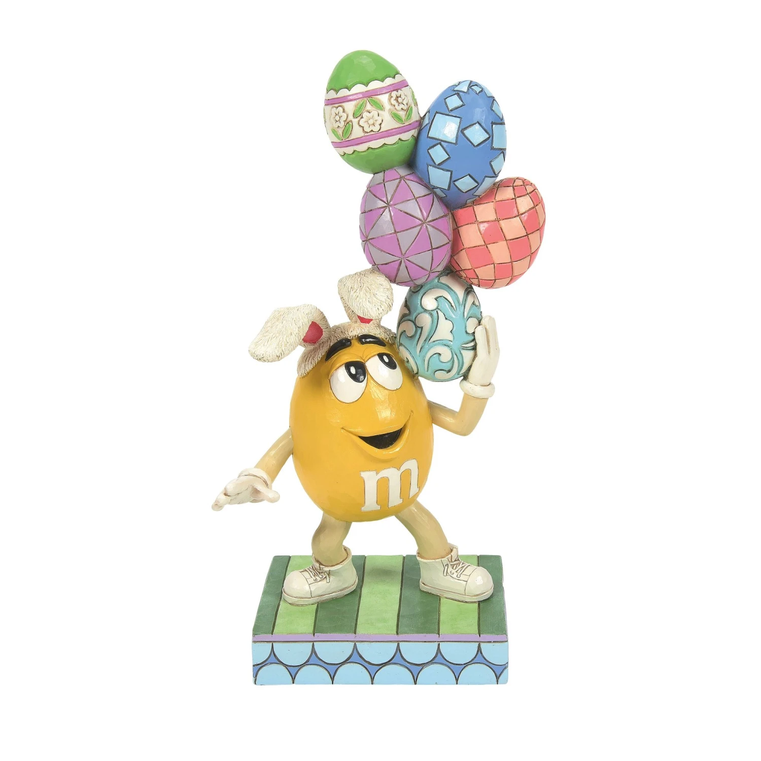 Enesco Gift M&M'S Yellow Character W/Eggs(Yellow M M With Stacked Eggs) 1 Enesco Gift M&M'S Yellow Character W/Eggs(Yellow M M With Stacked Eggs)