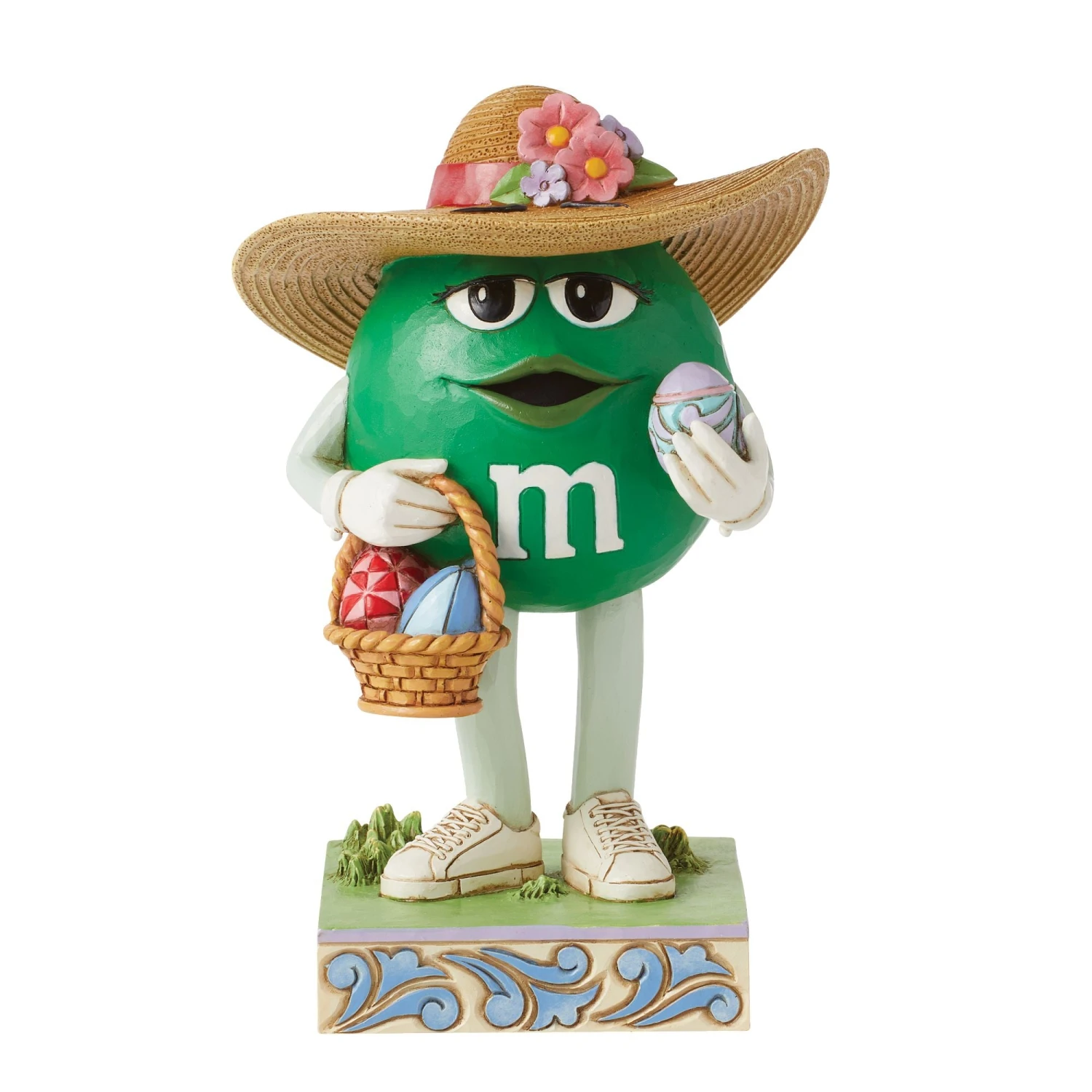 Enesco Gift M&M'S Green Character W/Basket(Green M M W Easter Hat Basket) 1 Enesco Gift M&M'S Green Character W/Basket(Green M M W Easter Hat Basket)