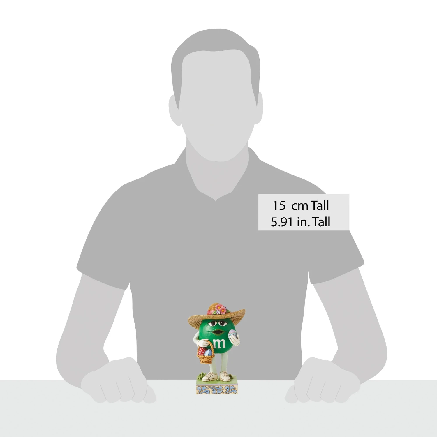 Enesco Gift M&M'S Green Character W/Basket(Green M M W Easter Hat Basket) 4 Enesco Gift M&M'S Green Character W/Basket(Green M M W Easter Hat Basket) - Image 4