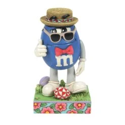 Enesco Gift M&M'S Blue Character W/Bowtie(Blue M M Wearing Suglasses Hat)