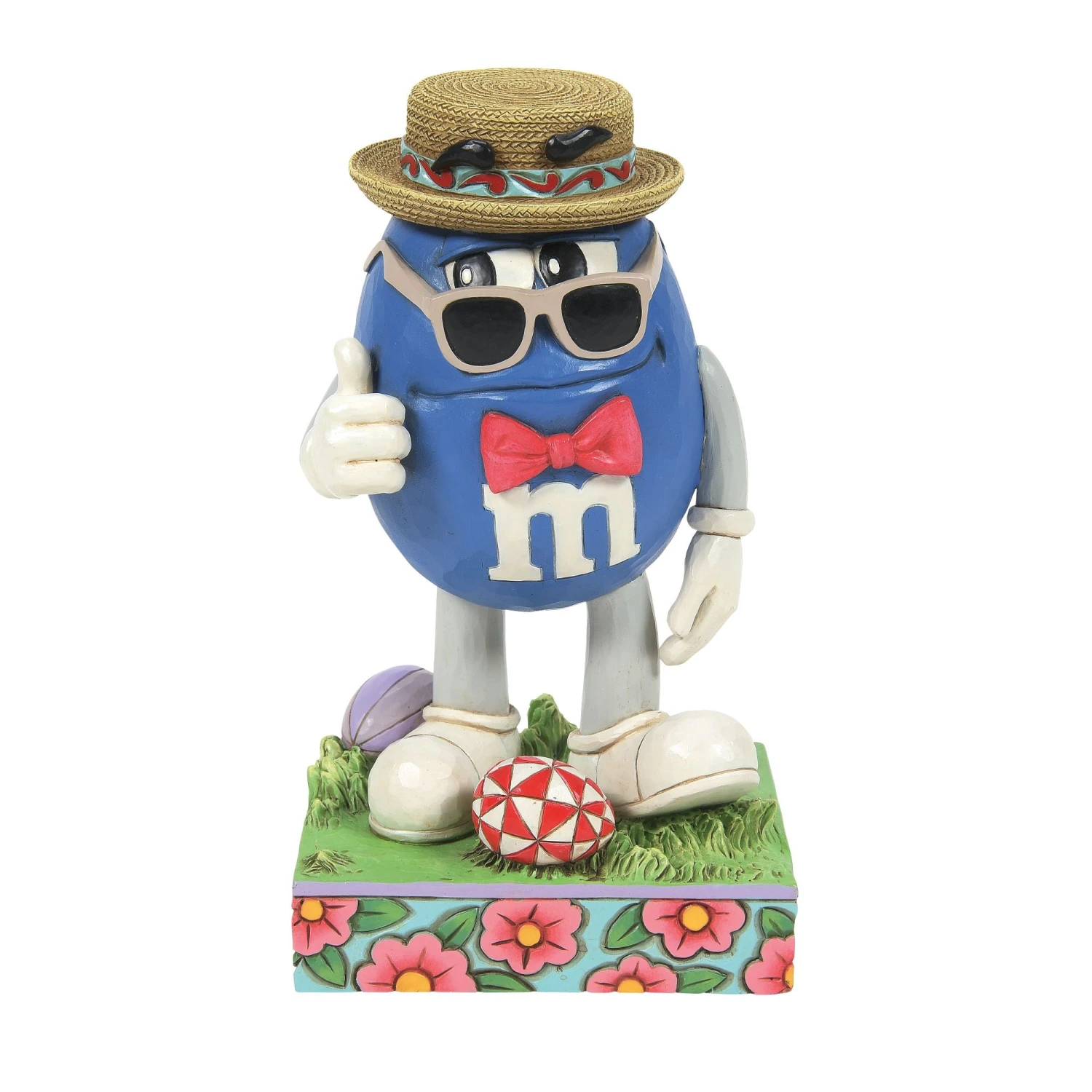 Enesco Gift M&M'S Blue Character W/Bowtie(Blue M M Wearing Suglasses Hat) 1 Enesco Gift M&M'S Blue Character W/Bowtie(Blue M M Wearing Suglasses Hat)