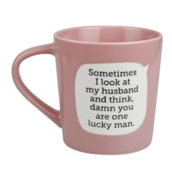 Enesco Gift Dirty Mud Lucky Husband Mug(Dirty Mud Lucky Husband Mug)
