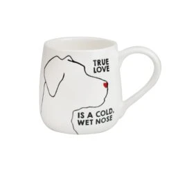 Enesco Gift True Love Dog Etched Mug(True Love Dog Etched Mug)