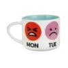 Enesco Gift Days Of Week Mood Mug(Days Of Week Mood Mug)