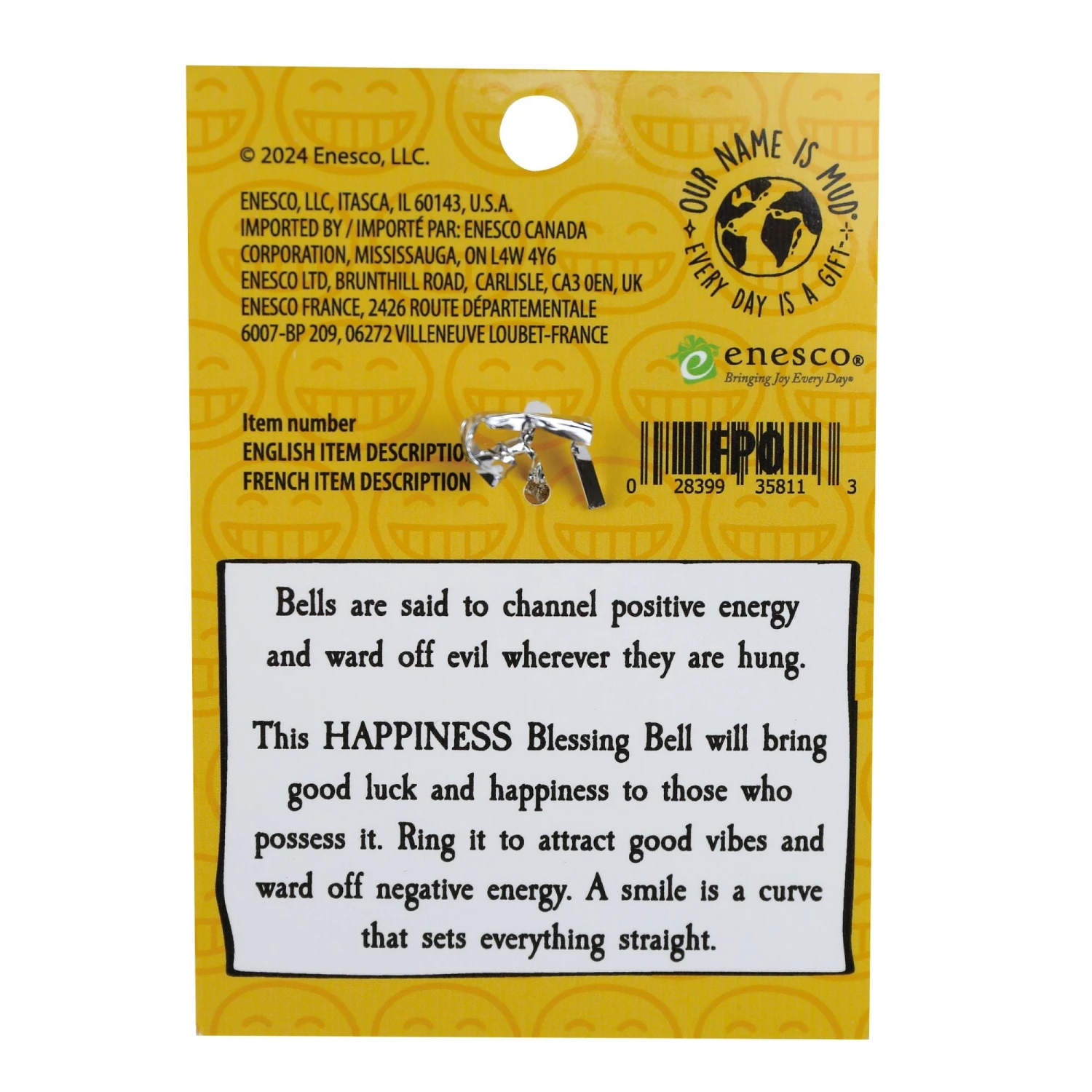 Enesco Gift Happiness Blessing Bell Charm(Happiness Blessing Bell Charm) 3 Enesco Gift Happiness Blessing Bell Charm(Happiness Blessing Bell Charm) - Image 3
