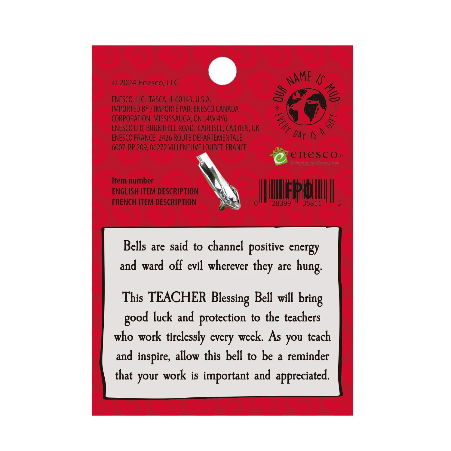Enesco Gift Teacher Blessing Bell Charm(Teacher Blessing Bell Charm) 5 Enesco Gift Teacher Blessing Bell Charm(Teacher Blessing Bell Charm) - Image 5