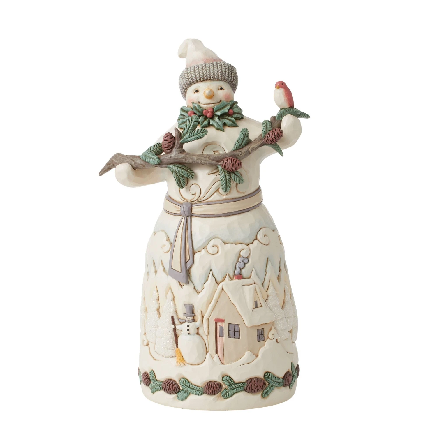 Enesco Gift Wdlnd Snowman With Pine Fig(Wdlnd Snowman With Pine Fig) 1 Enesco Gift Wdlnd Snowman With Pine Fig(Wdlnd Snowman With Pine Fig)