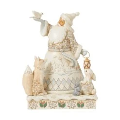 Enesco Gift Woodlnd Santa Holding Dove Fig(Woodlnd Santa Holding Dove Fig)