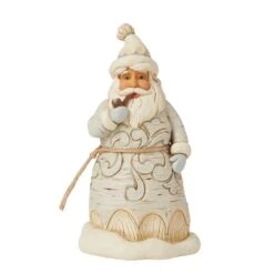 Enesco Gift Wdlnd Carved Santa Pipe Fig(Wdlnd Carved Santa Pipe Fig)