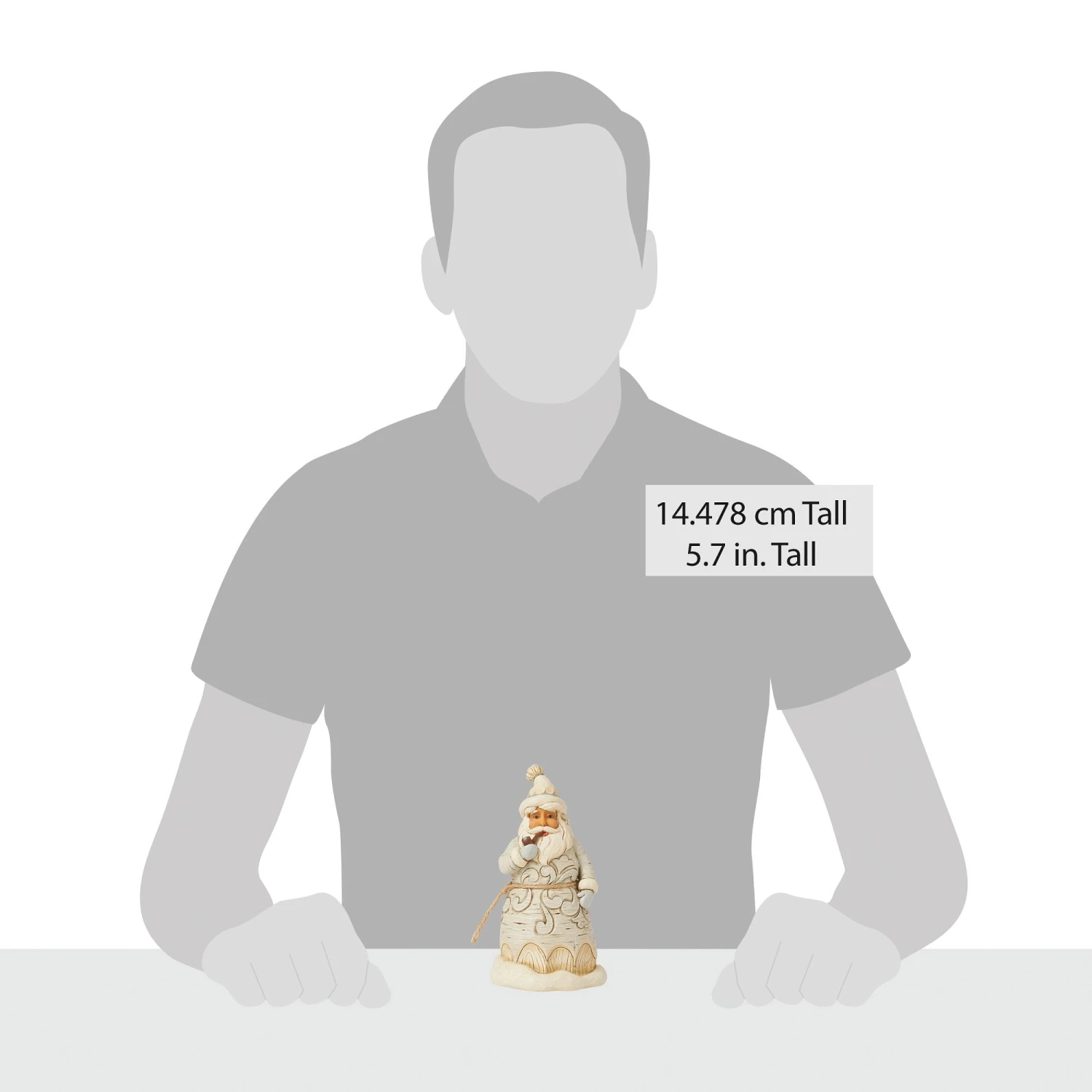 Enesco Gift Wdlnd Carved Santa Pipe Fig(Wdlnd Carved Santa Pipe Fig) 4 Enesco Gift Wdlnd Carved Santa Pipe Fig(Wdlnd Carved Santa Pipe Fig) - Image 4