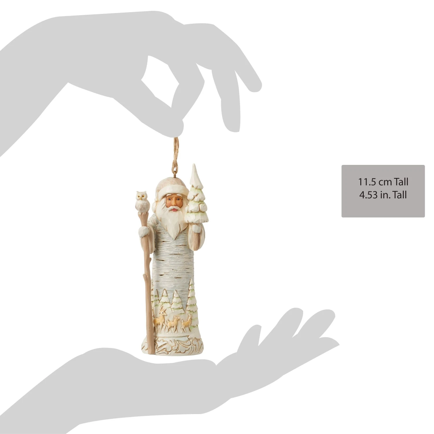 Enesco Gift Wdlnd Birch Bark Santa Orn(Wdlnd Birch Bark Santa Orn) 4 Enesco Gift Wdlnd Birch Bark Santa Orn(Wdlnd Birch Bark Santa Orn) - Image 4