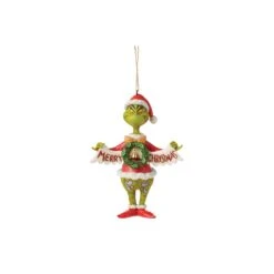 Enesco Gift Grinch Holding Banner(Grinch Holding Banner)