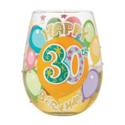 Enesco Gift Happy 30th Stemless Wine Glass(Happy 30th Stemless Wine Glass) 8 Enesco Gift Happy 30th Stemless Wine Glass(Happy 30th Stemless Wine Glass) -Enesco Gift 6015280 1