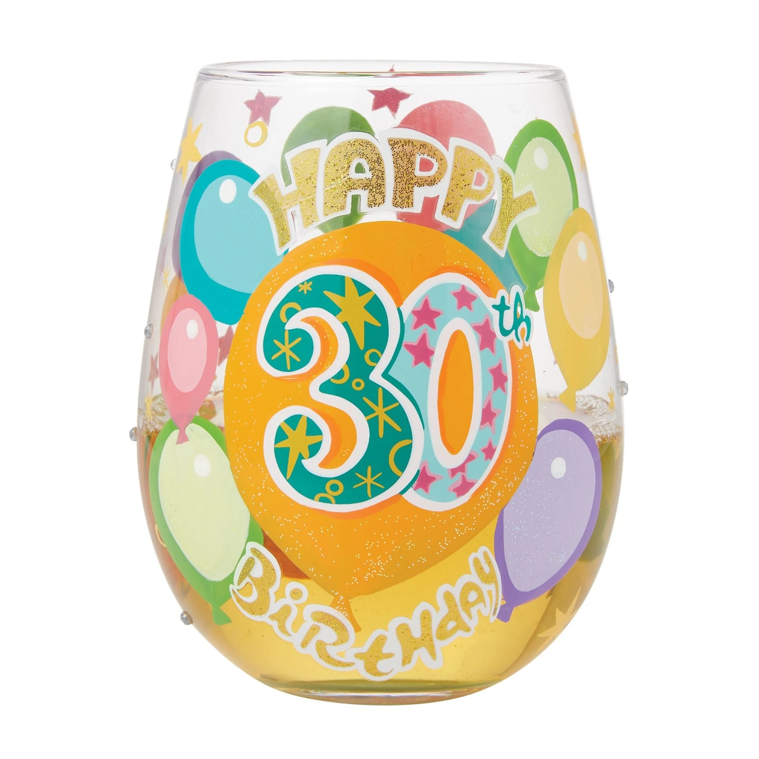 Enesco Gift Happy 30th Stemless Wine Glass(Happy 30th Stemless Wine Glass) 2 Enesco Gift Happy 30th Stemless Wine Glass(Happy 30th Stemless Wine Glass) - Image 2
