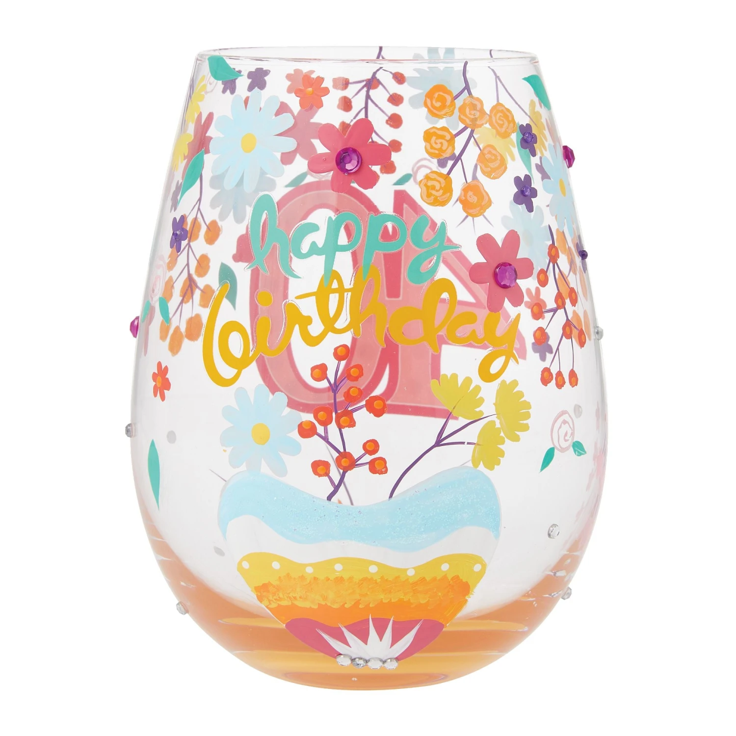 Enesco Gift Happy 40th Stemless Wine Glass(Happy 40th Stemless Wine Glass) 5 Enesco Gift Happy 40th Stemless Wine Glass(Happy 40th Stemless Wine Glass) - Image 5