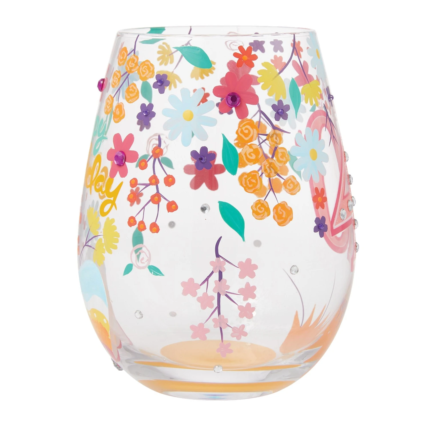 Enesco Gift Happy 40th Stemless Wine Glass(Happy 40th Stemless Wine Glass) 6 Enesco Gift Happy 40th Stemless Wine Glass(Happy 40th Stemless Wine Glass) - Image 6
