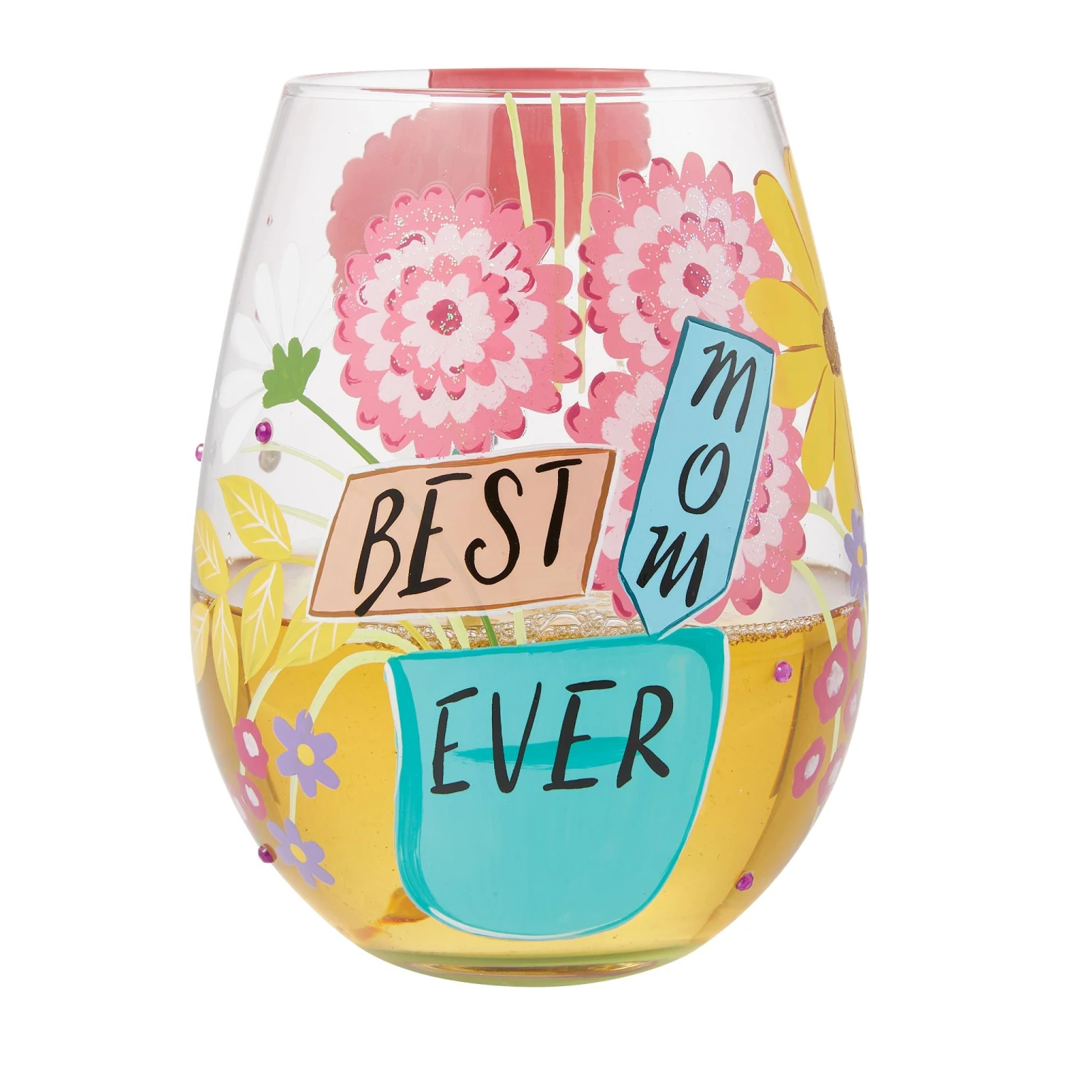 Enesco Gift Best Mom Stemless Wine Glass(Best Mom Stemless Wine Glass) 2 Enesco Gift Best Mom Stemless Wine Glass(Best Mom Stemless Wine Glass) - Image 2