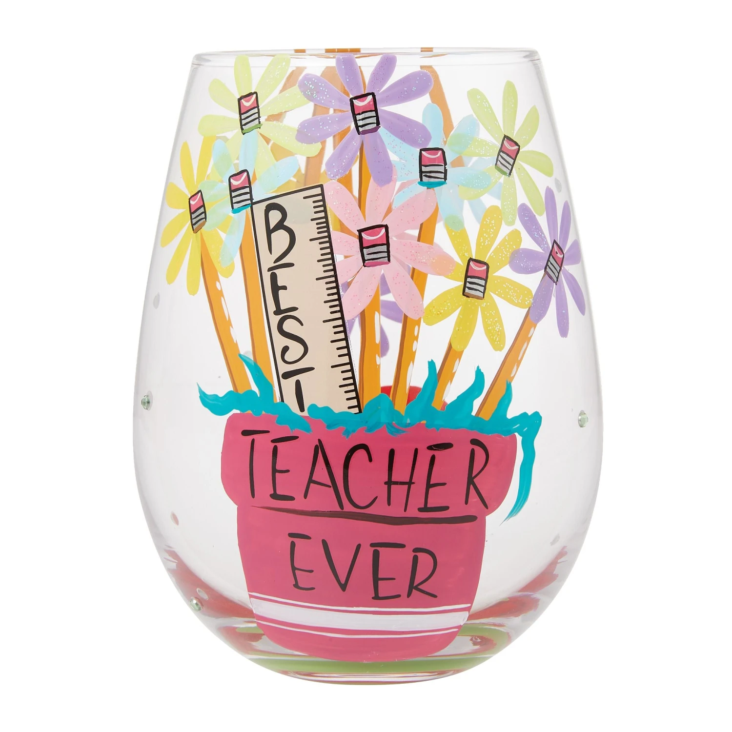 Enesco Gift Best Teacher Stemless Wine(Best Teacher Stemless Wine) 1 Enesco Gift Best Teacher Stemless Wine(Best Teacher Stemless Wine)
