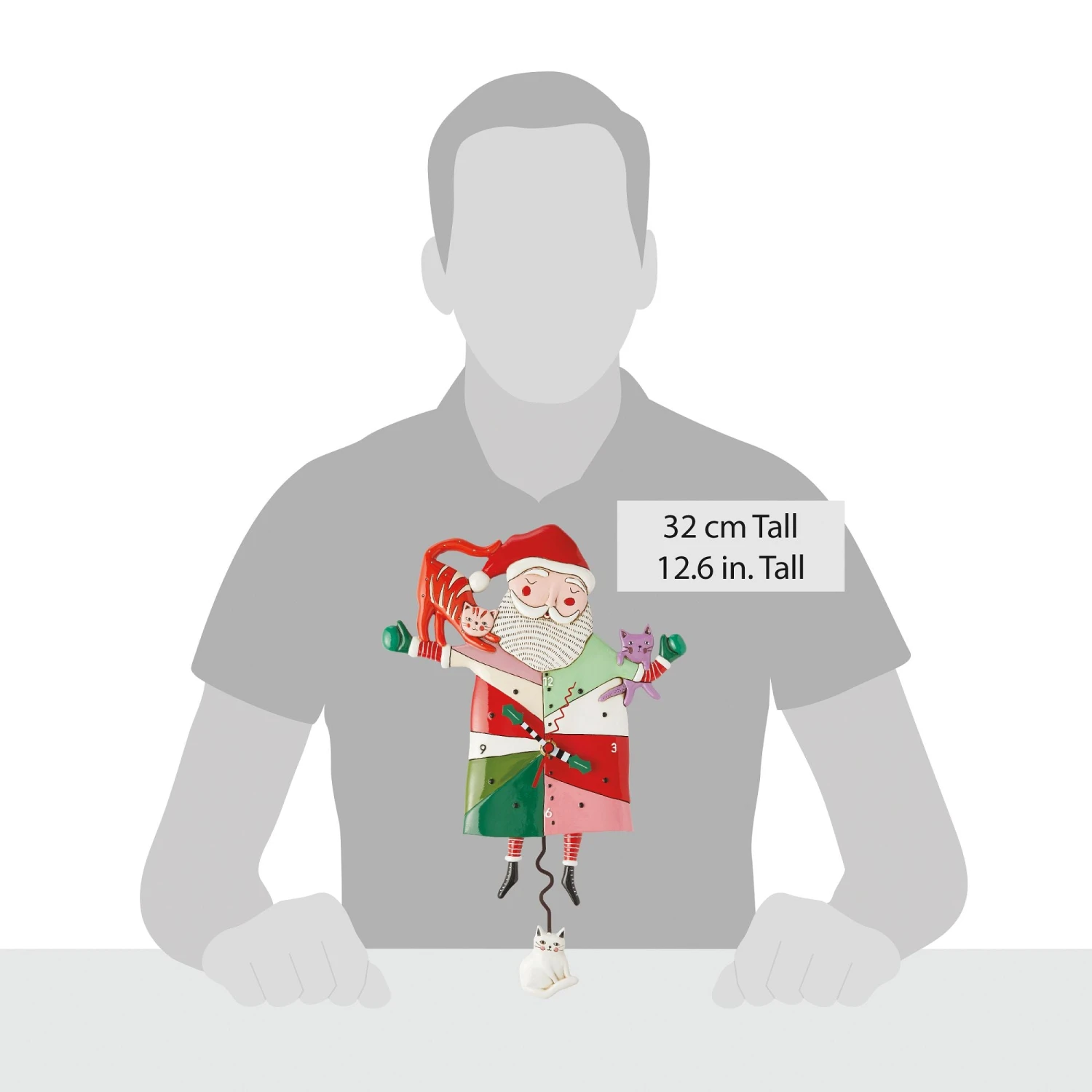 Enesco Gift Crazy Cat Santa Clock(Crazy Cat Santa Clock) 4 Enesco Gift Crazy Cat Santa Clock(Crazy Cat Santa Clock) - Image 4