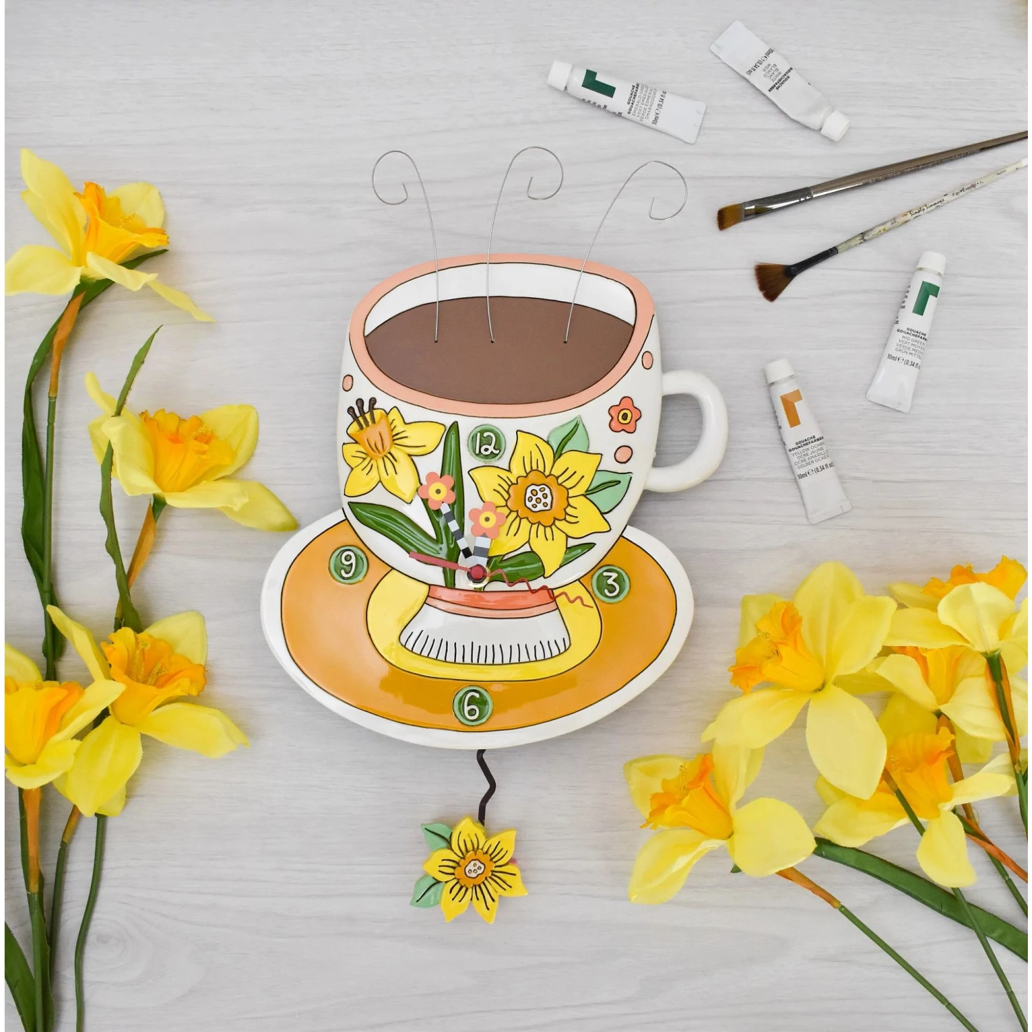 Enesco Gift Cuppa Joy Clock(Cuppa Joy Clock) 2 Enesco Gift Cuppa Joy Clock(Cuppa Joy Clock) - Image 2