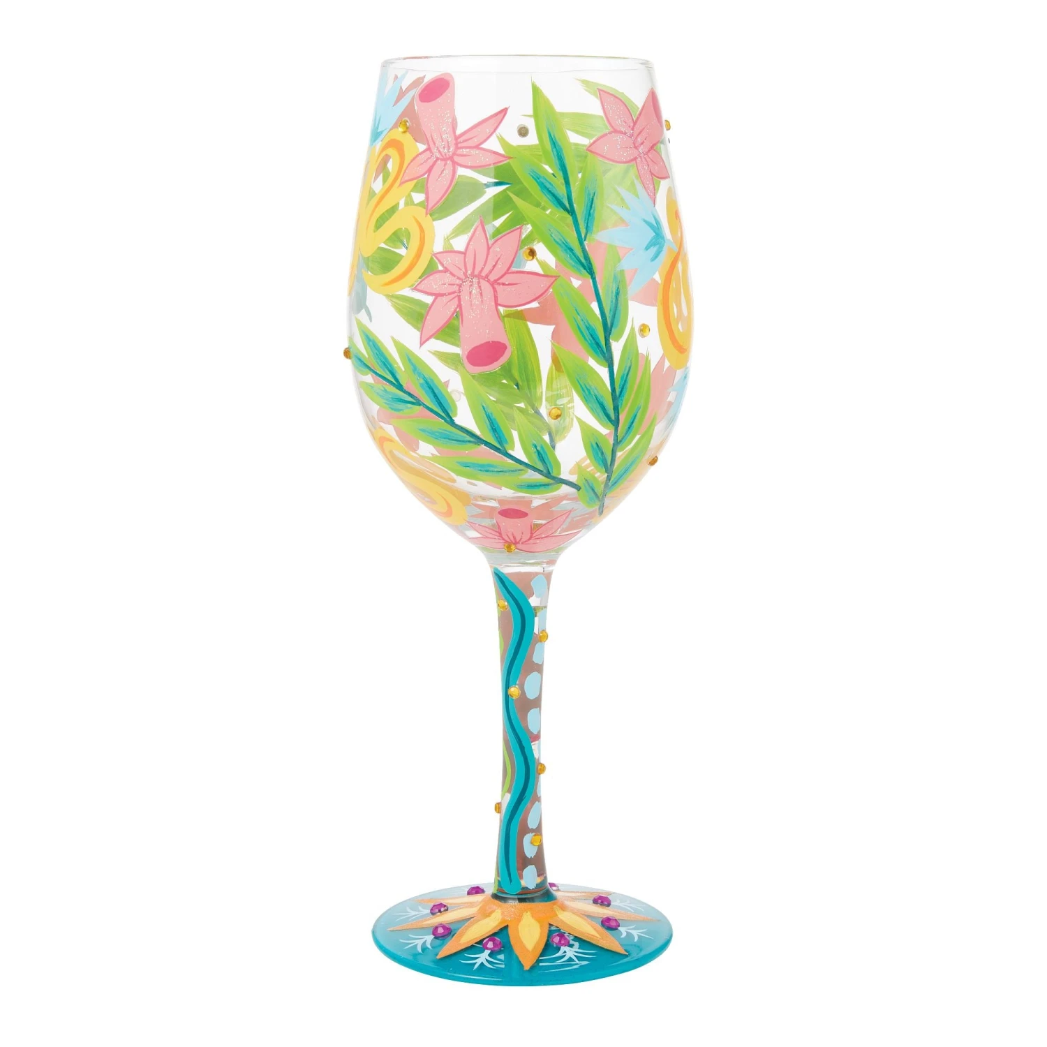 Enesco Gift Fashion Florals Wine Glass(Fashion Florals Wine Glass) 1 Enesco Gift Fashion Florals Wine Glass(Fashion Florals Wine Glass)