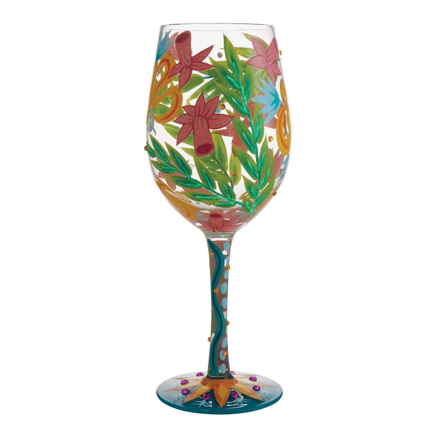 Enesco Gift Fashion Florals Wine Glass(Fashion Florals Wine Glass) 3 Enesco Gift Fashion Florals Wine Glass(Fashion Florals Wine Glass) - Image 3