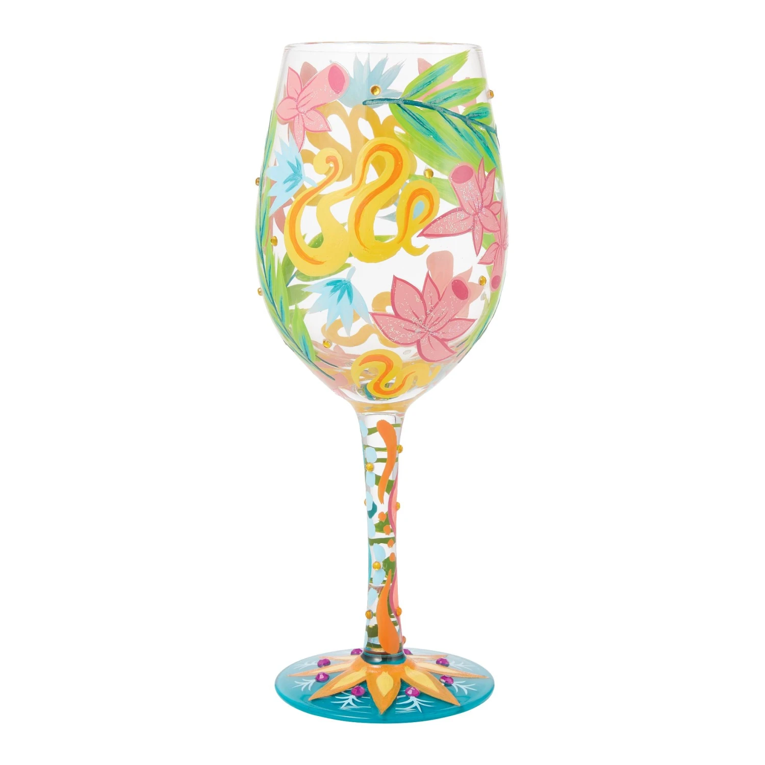Enesco Gift Fashion Florals Wine Glass(Fashion Florals Wine Glass) 5 Enesco Gift Fashion Florals Wine Glass(Fashion Florals Wine Glass) - Image 5