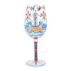 Enesco Gift Nautical Wine Glass(Nautical Wine Glass)