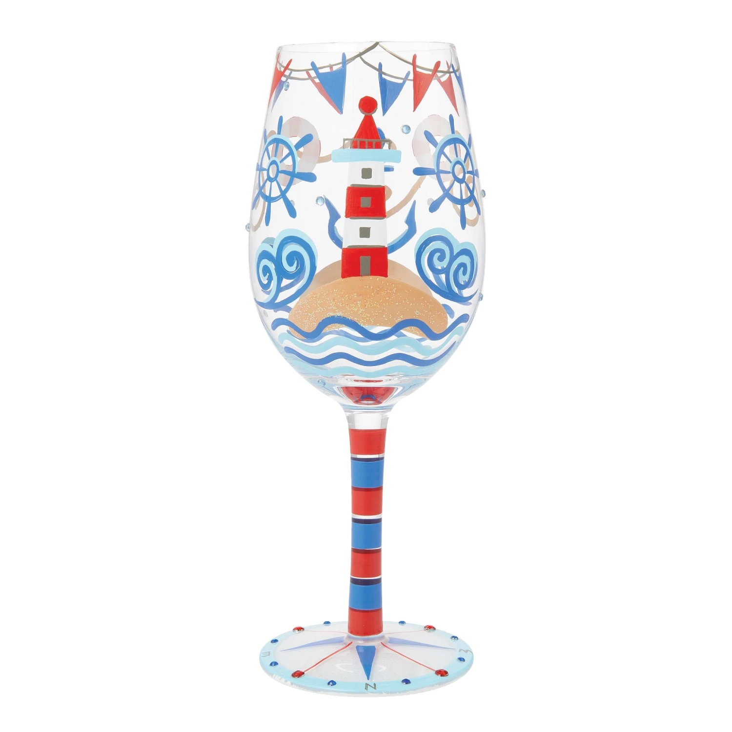 Enesco Gift Nautical Wine Glass(Nautical Wine Glass) 5 Enesco Gift Nautical Wine Glass(Nautical Wine Glass) - Image 5