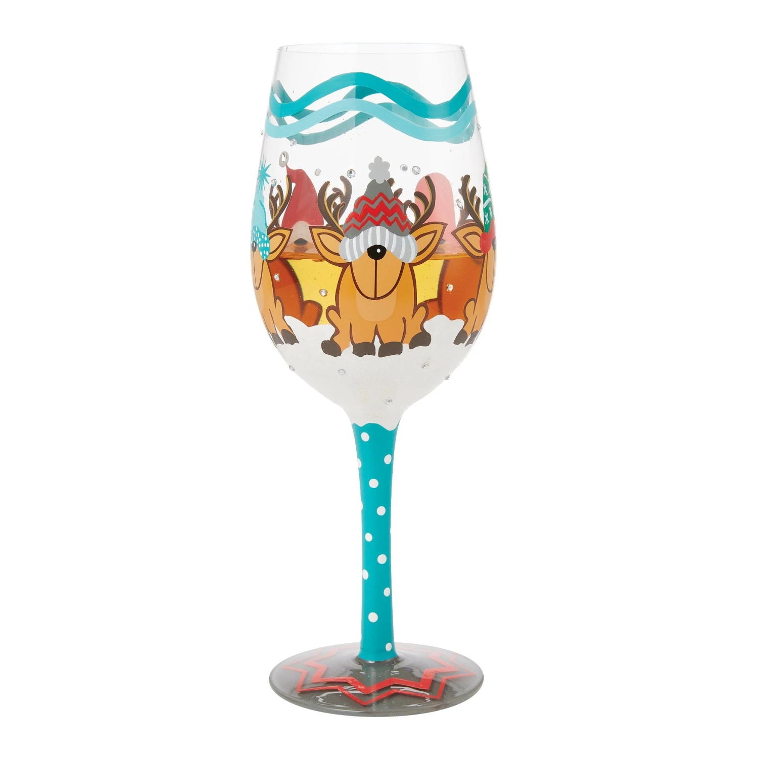 Enesco Gift Reindeer Games Wine Glass(Reindeer Games Wine Glass) 2 Enesco Gift Reindeer Games Wine Glass(Reindeer Games Wine Glass) - Image 2