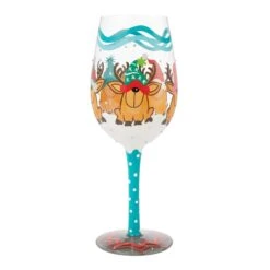 Enesco Gift Reindeer Games Wine Glass(Reindeer Games Wine Glass) 10 Enesco Gift Reindeer Games Wine Glass(Reindeer Games Wine Glass) -Enesco Gift 6015420 2