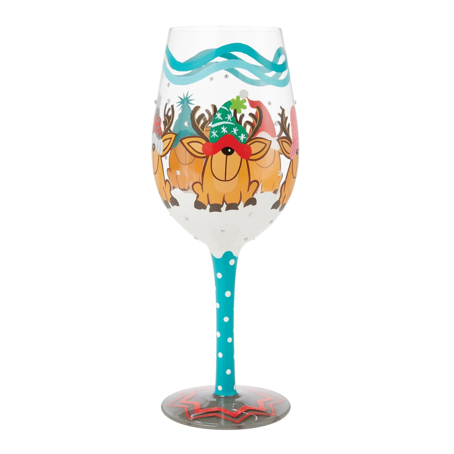 Enesco Gift Reindeer Games Wine Glass(Reindeer Games Wine Glass) 3 Enesco Gift Reindeer Games Wine Glass(Reindeer Games Wine Glass) - Image 3