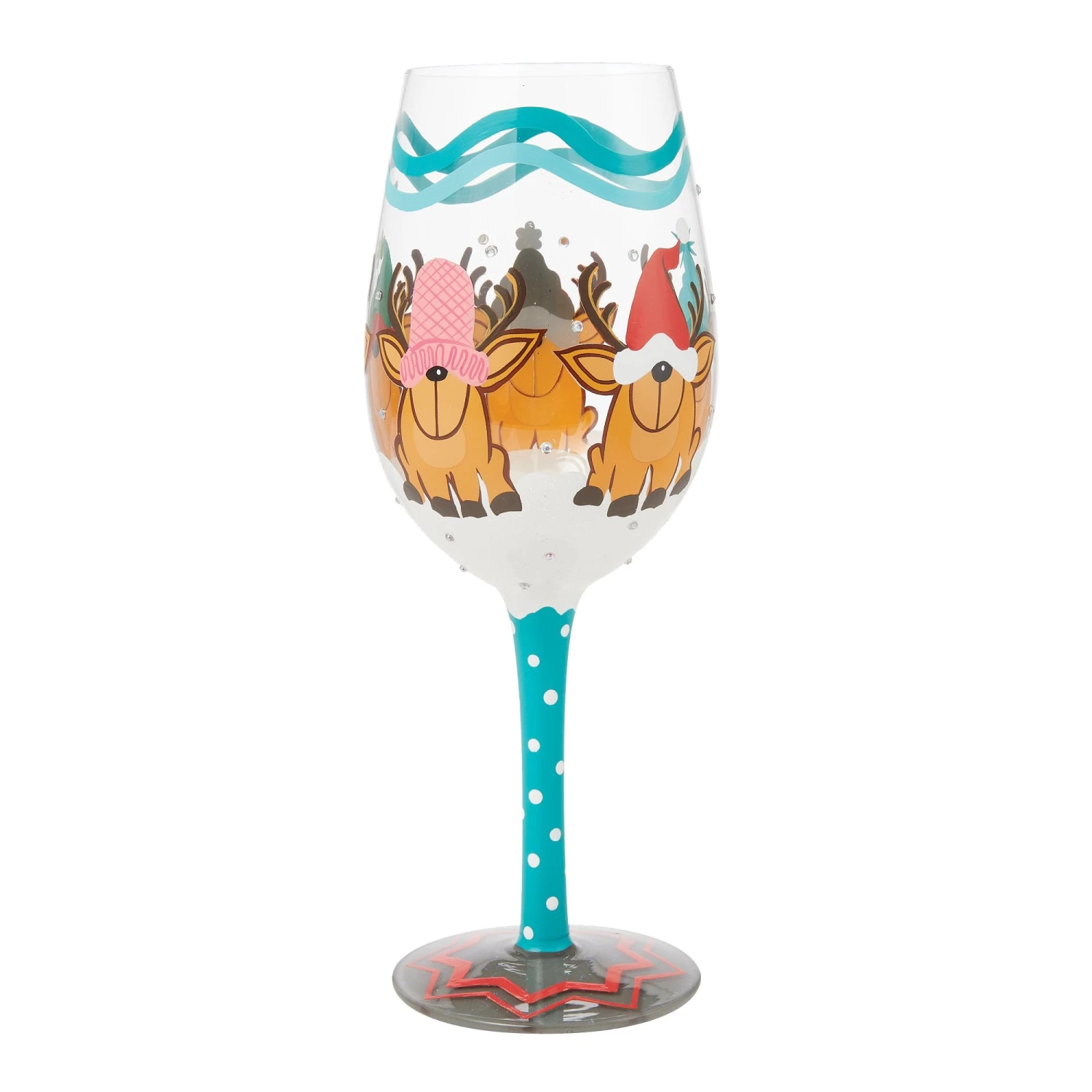 Enesco Gift Reindeer Games Wine Glass(Reindeer Games Wine Glass) 5 Enesco Gift Reindeer Games Wine Glass(Reindeer Games Wine Glass) - Image 5