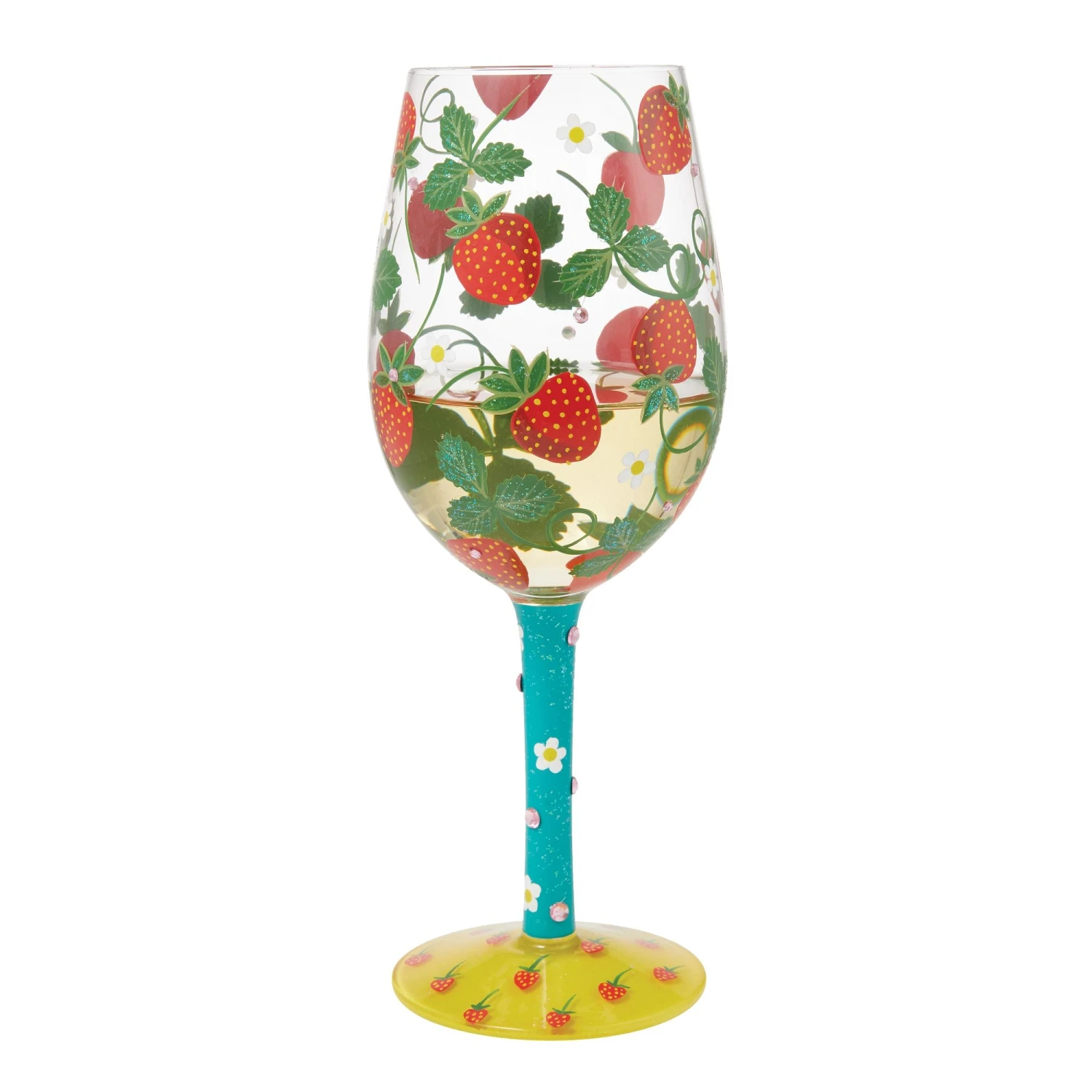 Enesco Gift Strawberry Patch Wine Glass(Strawberry Patch Wine Glass) 3 Enesco Gift Strawberry Patch Wine Glass(Strawberry Patch Wine Glass) - Image 3