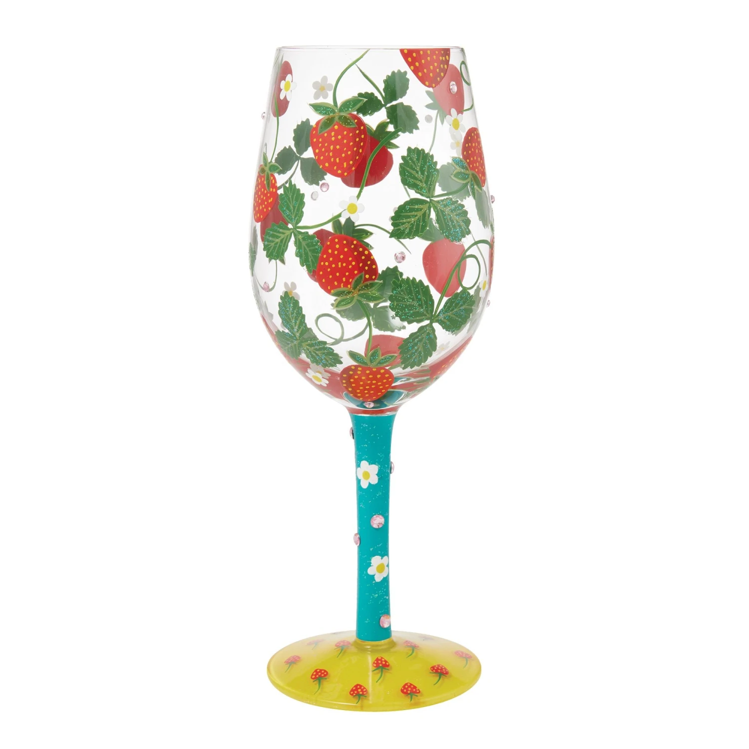 Enesco Gift Strawberry Patch Wine Glass(Strawberry Patch Wine Glass) 6 Enesco Gift Strawberry Patch Wine Glass(Strawberry Patch Wine Glass) - Image 6