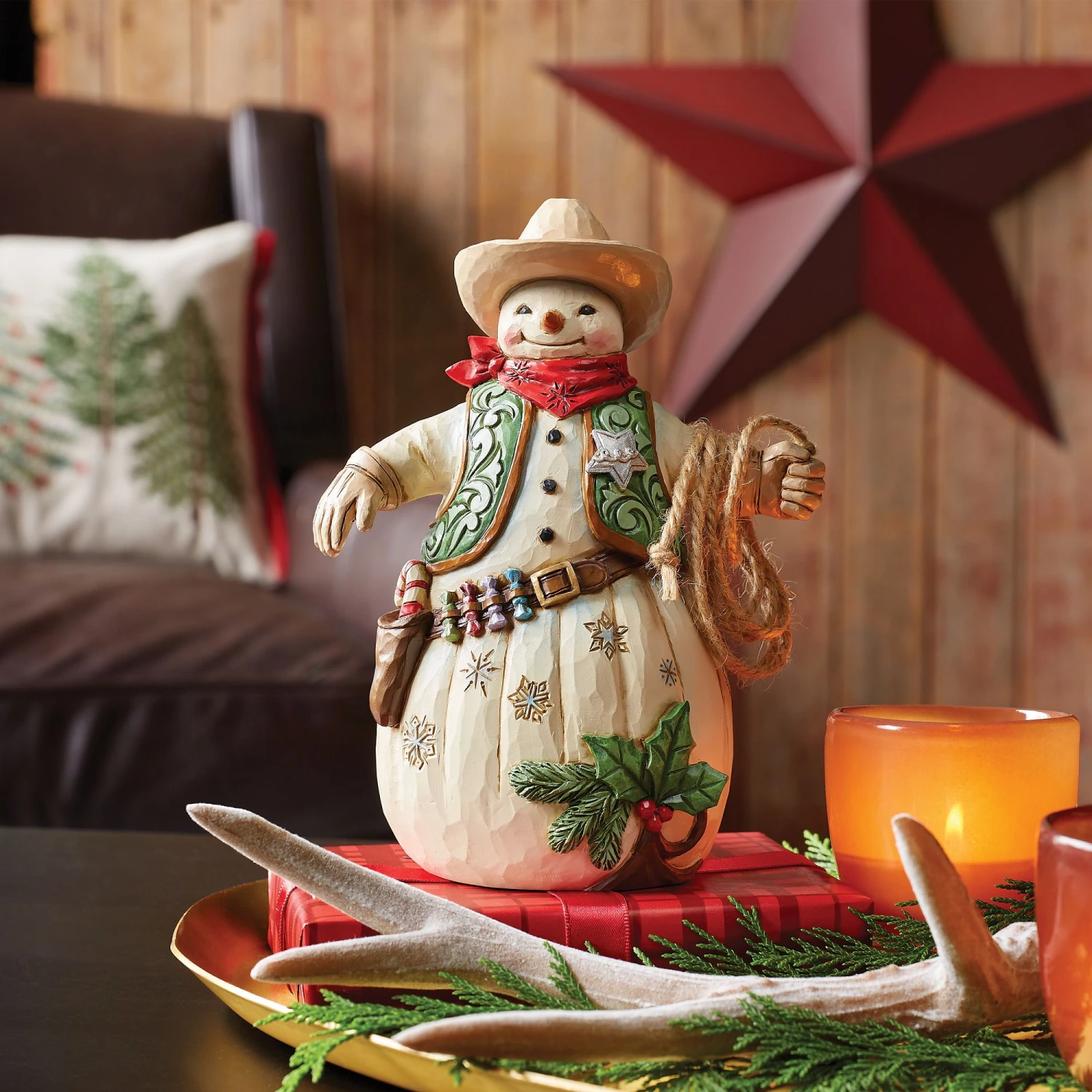 Enesco Gift Cowboy Snowman Figurine(Cowboy Snowman Figurine) 2 Enesco Gift Cowboy Snowman Figurine(Cowboy Snowman Figurine) - Image 2