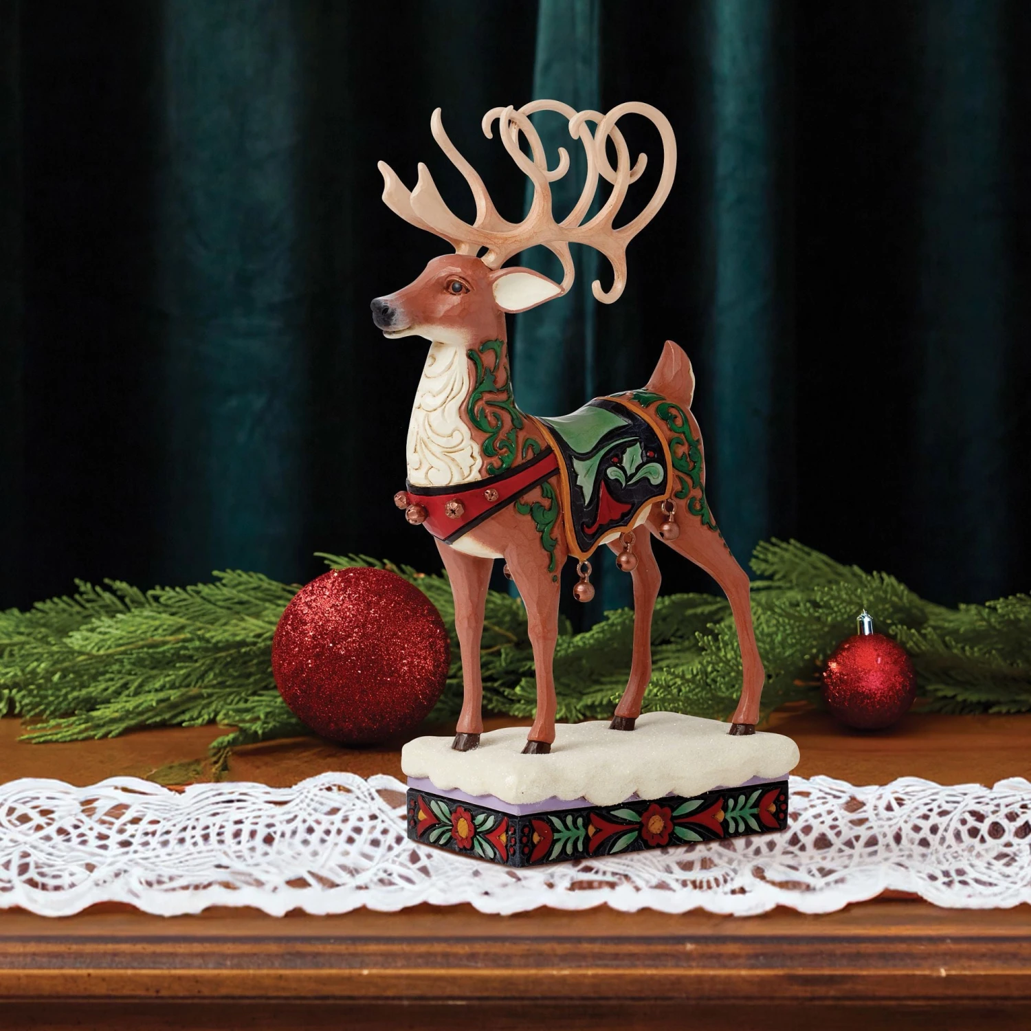 Enesco Gift Holiday Manor Deer(Holiday Manor Deer) 2 Enesco Gift Holiday Manor Deer(Holiday Manor Deer) - Image 2