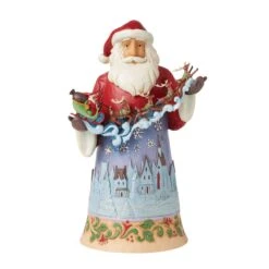 Enesco Gift Santa Over Night Sky Figurine(Santa Over Night Sky Figurine)