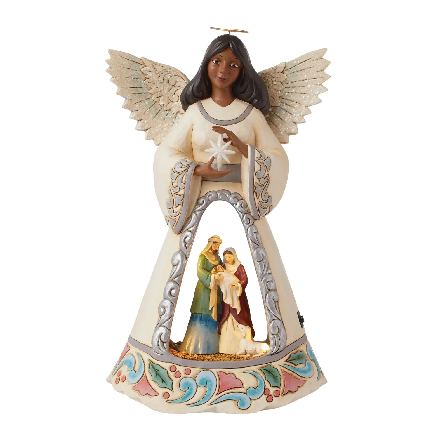 Enesco Gift LED Nativity Angel With Open S(Led Nativity Angel With Open S) 2 Enesco Gift LED Nativity Angel With Open S(Led Nativity Angel With Open S) - Image 2