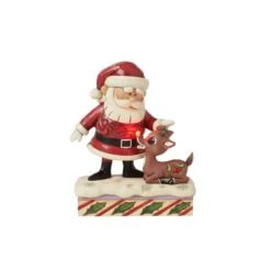 Enesco Gift Santa Petting Rudolph(Santa Petting Rudolph)