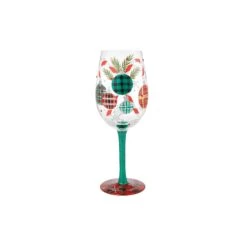 Enesco Gift A Plaid Kind Of Christmas Wine(A Plaid Kind Of Christmas Wine)