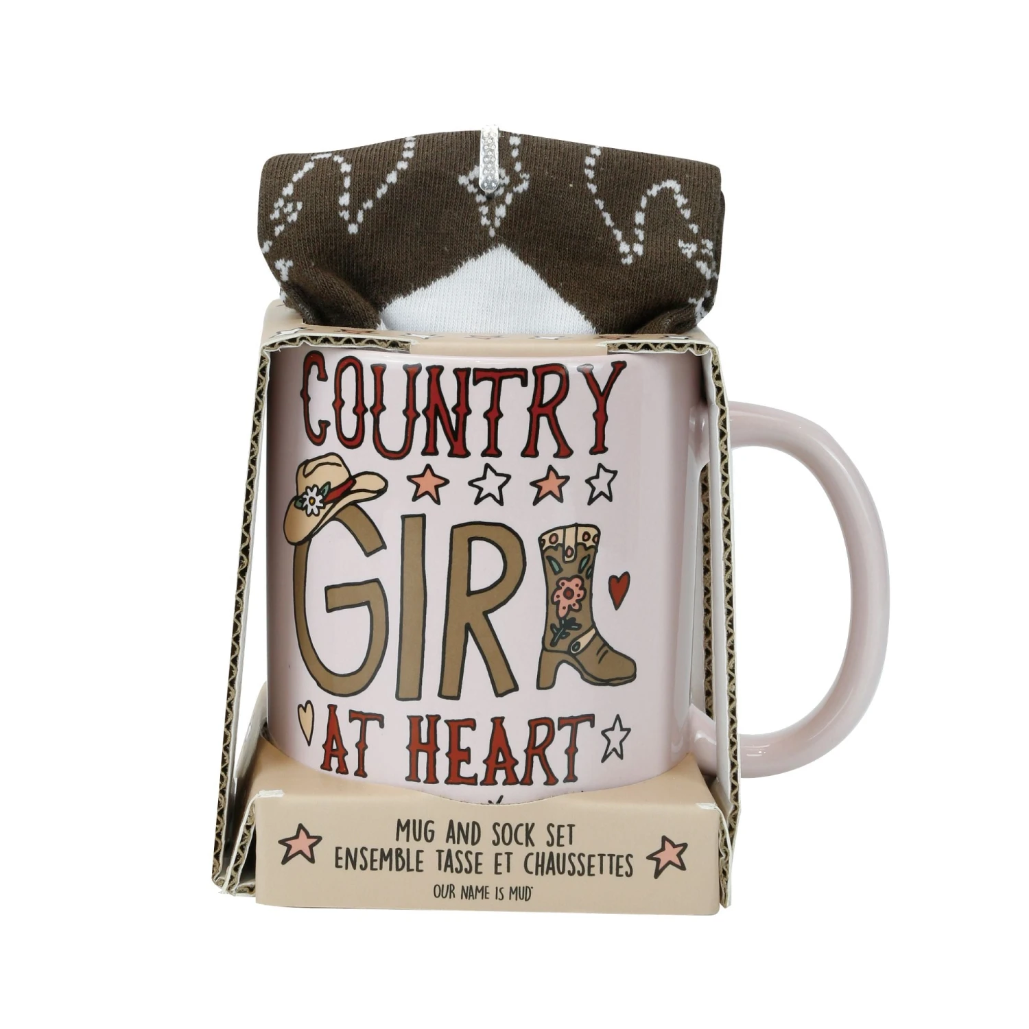 Enesco Gift Country Girl Mug Sock Set(Country Girl Mug Sock Set) 1 Enesco Gift Country Girl Mug Sock Set(Country Girl Mug Sock Set)